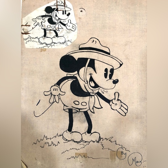 Vintage Mickey Mouse Art by Mack Lankford - Picture 3 of 3